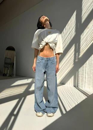 Джинсы со стразами