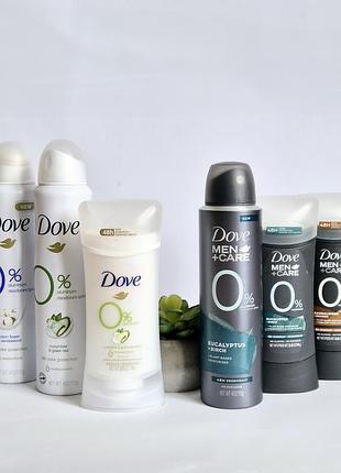 Дезодоранти dove 0% алюмінію (сша)