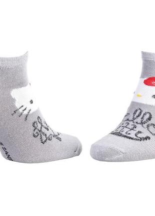 Шкарпетки hello kitty socks світло-сірий жін 36-41 арт 13890128-2