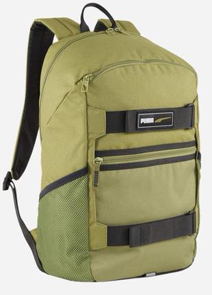 Рюкзак puma deck backpack 22l зелений уні 30x18x46 см