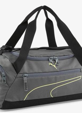 Сумка puma fundamentals sports bag xs 16l сірий уні 40x21,5x18,5 см