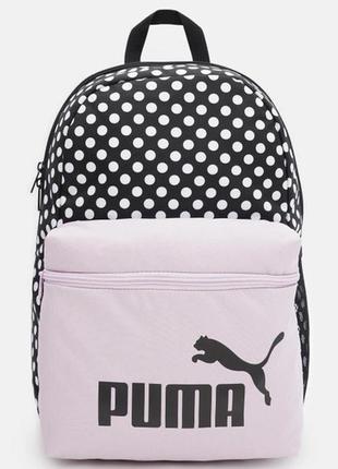 Рюкзак puma phase aop backpack 22l чорний, білий, бежевий уні 30x14x44 см