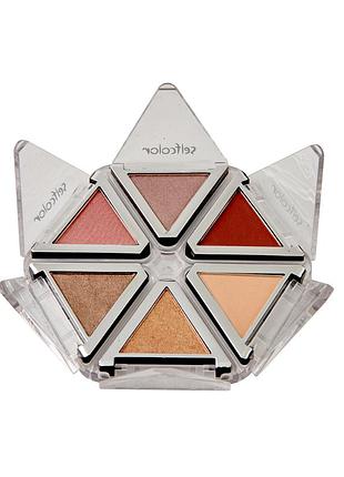 Тени для век selfcolor 5г золотая панель z2 (0701-3)