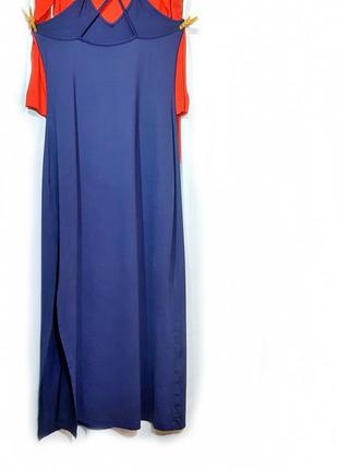 Платье сарафан  синее трикотажные р 42-382 фото
