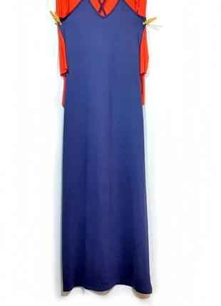 Платье сарафан  синее трикотажные р 42-384 фото