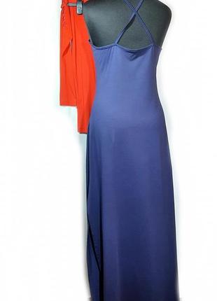 Платье сарафан  синее трикотажные р 42-387 фото