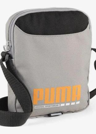 Сумка puma plus portable 1,5l чорний, сірий уні 15х3,5х19 см
