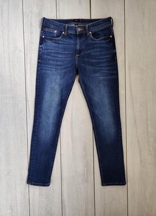 Качественные женские стрейчевые синие джинсы 28/30 пояс 38 см длина 94 см
