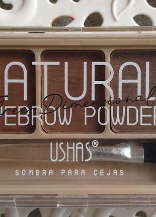 Ushas natural eyebrow powder тени для бровей