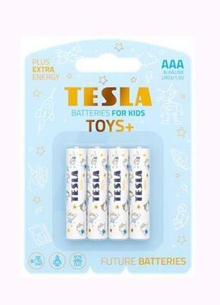 Батарейки "tesla  aaa: toys boy", 4 шт
