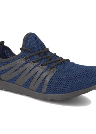 Кросівки літо чоловіча сітка 41 розмір | текстильні кросівки | модель 41373. колір: синій