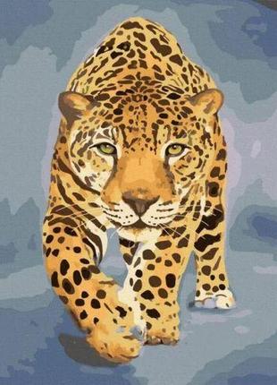 Картина по номерам "грация леопарда" ★★★