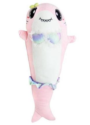 Мʼяка іграшка-обіймашка "акула" (60 см)