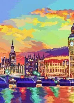 Картина за номерами "барвистий лондон" рус