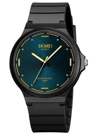 Годинник наручний чоловічий skmei 2108bkbu, годинник кварцовий чоловічий, годинник чоловічий класика