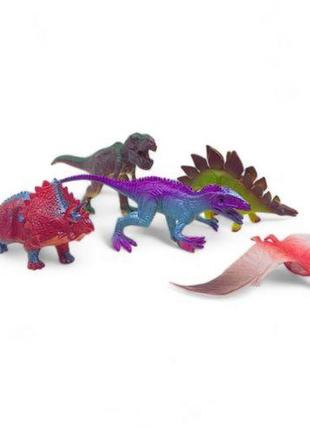 Набор резиновых фигурок "динозавры", 5 фигурок