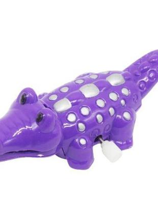 Заводная игрушка "крокодил", фиолетовый