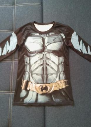 Облегающий логслив с длинным рукавом batman размер s