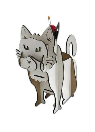 Органайзер в формі кота для олівців, ручок, пензликів