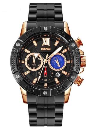 Годинник наручний чоловічий skmei 9235rg, годинник кварцовий чоловічий, модний чоловічий годинник круглий