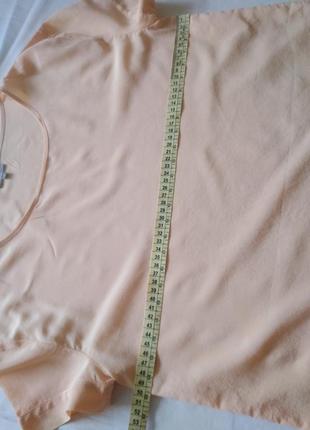Натуральный шелк, нежный 🍑 персик, блузка7 фото