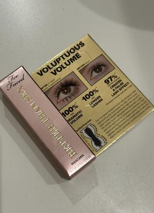 Туш для обʼєму вій too faced better than sex mascara