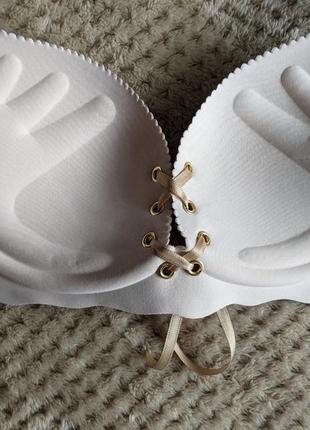 Бесшовный без косточек пуш-ап руки адама беж бюстгальтер левчик лифчик бюст2 фото