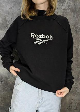 Світшот reebok вінтаж оверсайз вишитий логотип жіночий m / stussy худі adidas nike barbour umbro