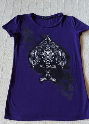 Versace футболка версаче фиолетовая