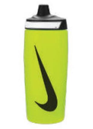 Пляшка nike refuel bottle 18 oz лимонний, чорний уні 532 мл