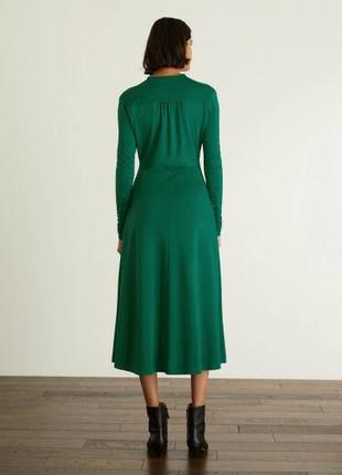Платье миди с карманами larger emerald3 фото