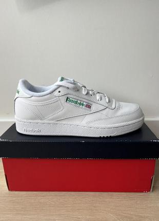 Оригінал reebok classic club c 85 (ar0456) нові білі жіночі кросівки4 фото