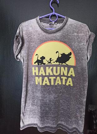 Король лев hakuna matata футболка туника дисней