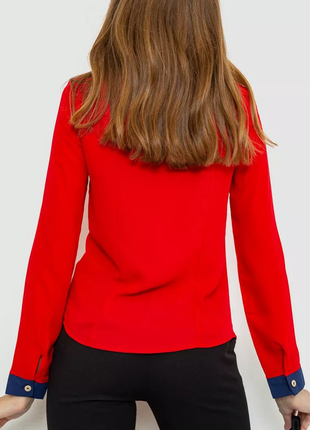 Блуза ошатна, колір червоний, 186r1014 фото
