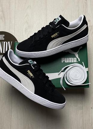 Чоловічі шкіряні кеди, кросівки puma suede, розмір 41