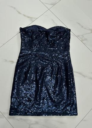 Святкова сукня коротка вечірня new look на розмір l з паєтками3 фото