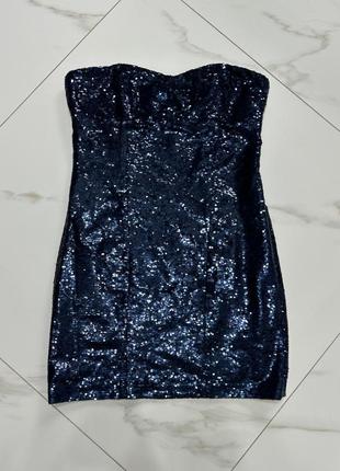 Святкова сукня коротка вечірня new look на розмір l з паєтками2 фото