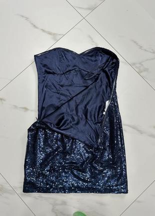 Святкова сукня коротка вечірня new look на розмір l з паєтками5 фото