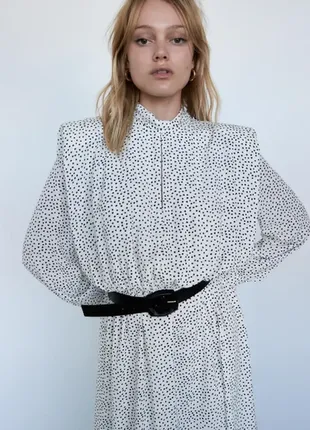 Платье белое в горох 8