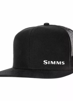 Кепка simms cx flat brim cap black