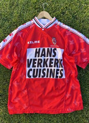 Kelme x mouscorn, сезон 98/99-го року(за значимістю ліга в бельгії) — вінтажна футбольна джерсі