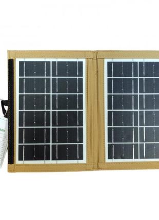 Солнечная панель трансформер cclamp cl-670 7вт зарядка от солнца solar panel песочные