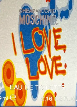 Moschino - cheap & chic i love love - туалетная вода5 фото