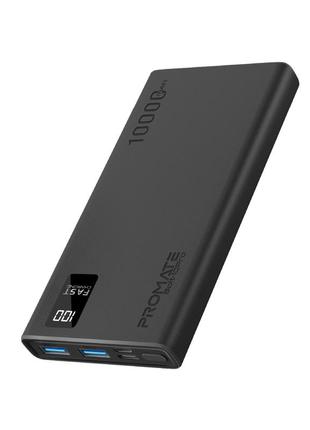 Універсальна мобільна батарея promate bolt-10pro black 10000mah