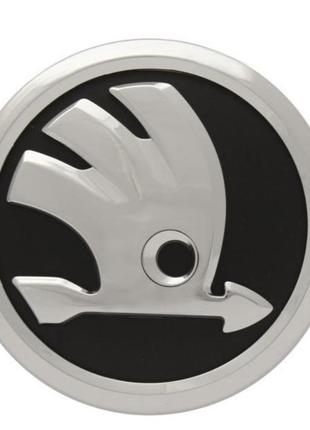 Эмблема skoda логотип шильдик значок шкода в руль octavia a5 fl / fabia 2 fl 42мм