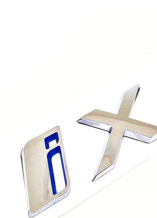 Эмблема bmw ix 10.3см надпись хром