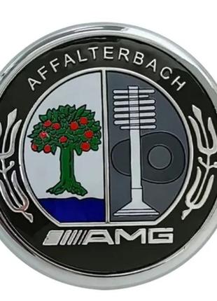 Эмблема affalterbach amg mercedes значок шильдик на капот 57мм