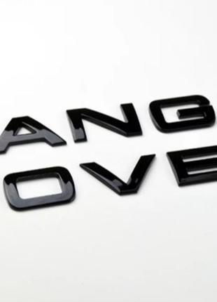 Напис range rover букви рендж ровер глянець чорний