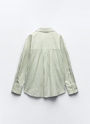 Рубашка смугаста zara 3