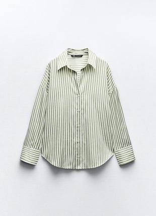 Рубашка смугаста zara 4